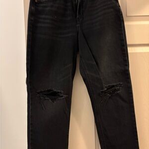 American Eagle Outfitters Black Strigid Mom Jeans
